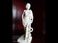 Sculpture statuette stylized ancient Asclepius