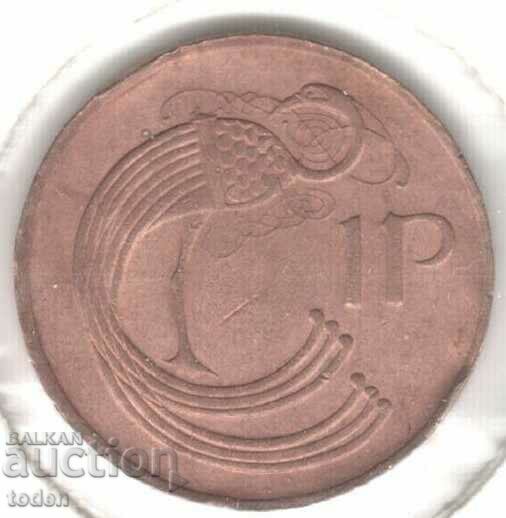 Ireland-1 Penny-1976-KM# 20-non magnetic