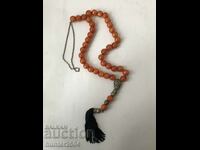 Agate rosary -80 cm, 37 beads