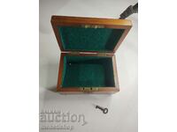 Small wooden jewelry box
