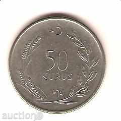 Turcia 50 kuru 1976