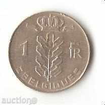 +Белгия  1  франк  1975 г.  френска легенда