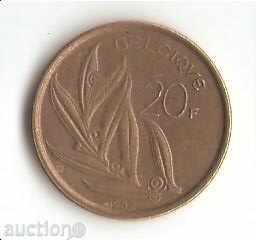 +Белгия  20  франка  1982 г.  френска  легенда