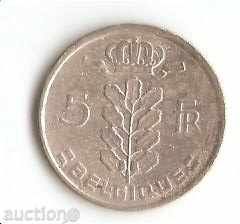 5 франка  Белгия 1973 г. френска легенда
