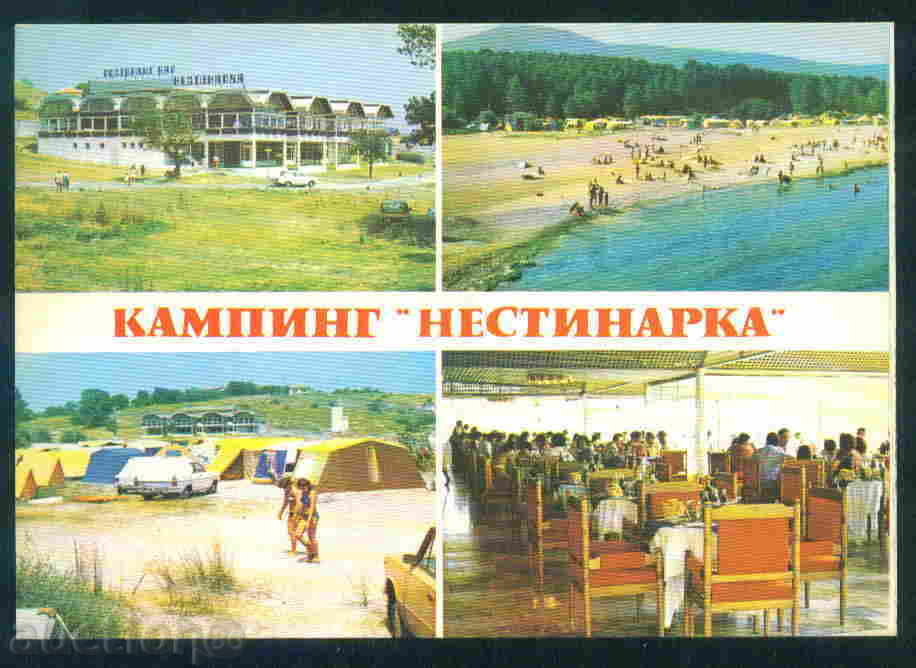 Nestinarka camping carte poștală Bulgaria carte poștală Miciurin / A2973