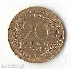 20 centime France 1985