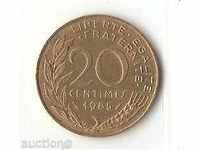 20 centimes Γαλλία 1985