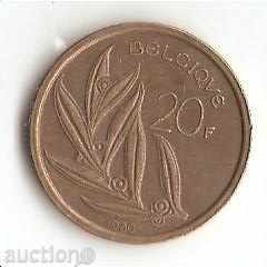 +Белгия  20  франка  1980 г.  френска  легенда