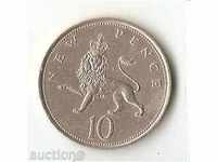 Regatul Unit al Marii Britanii 10 pence 1968