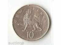 + Great Britain 10 pence 1975