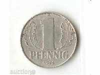 DDR 1 pfennig 1962
