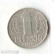 DDR 1 pfennig 1963