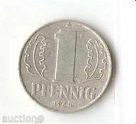 DDR 1 pfennig 1964