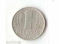 DDR 1 pfennig 1964