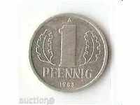 DDR 1 pfennig 1983