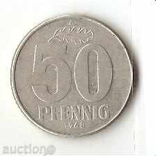 +ГДР  50  пфенига  1968 г.