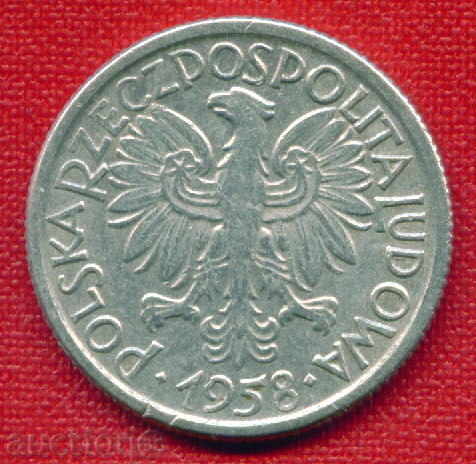 Auction Poland 1958 - 2 zloty Poland / C 163 Auction Poland 1958 - 2 zloty Poland / C 163