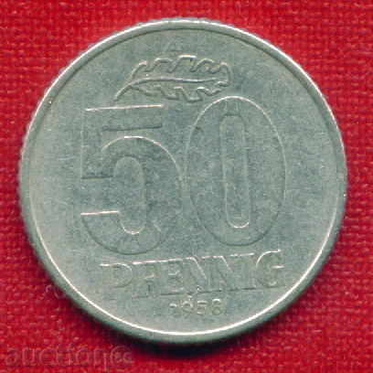 GDR Germany 1958 - 50 Pfennig Germany DDR / C 144