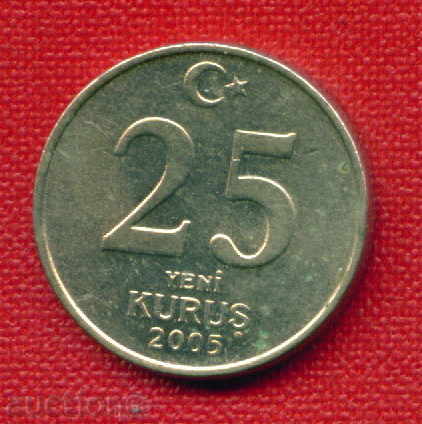 Турция 2005 - 25 Куруш Turkey  / C 38