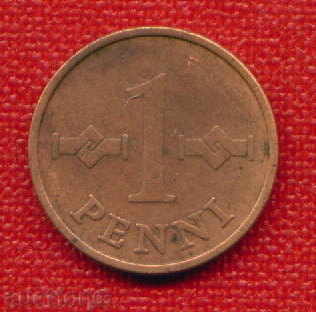 Finland 1963 - 1 penny / PENNI Finland / C 807 with price 0.70 BGN | € 0.36
