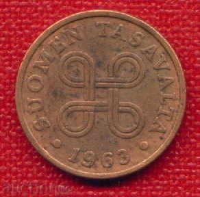 Auction  Finland 1963 - 1 penny / PENNI Finland / C 807