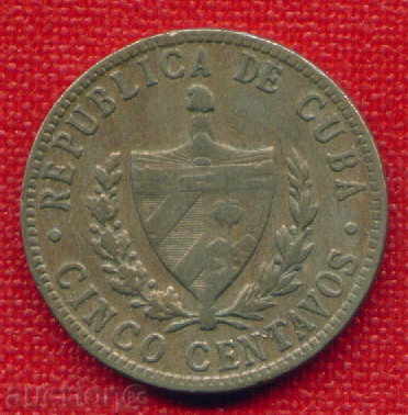 Cuba 1946 - 5 Centauri / CENTAVOS Cuba / C 499 with price 2.00 BGN | € 1.02 Cuba 1946 - 5 Centauri / CENTAVOS Cuba / C 499 with price 2.00 BGN | € 1.02