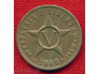Cuba 1946-5 Sentavo / centavos Cuba / C 499