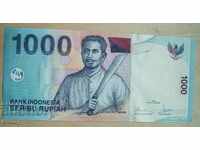 Selling 1000 rupiah banknote, Indonesia