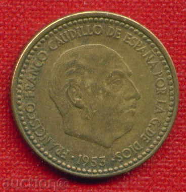 Spain 1953 (61) - 1 peseta / PESETA Spain / C 893 with price 18.00 BGN | € 9.20 Spain 1953 (61) - 1 peseta / PESETA Spain / C 893 with price 18.00 BGN | € 9.20