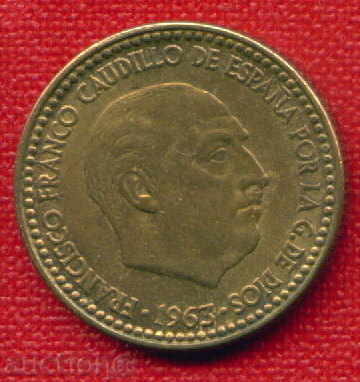 Испания 1963 ( 66 ) - 1 песета / PESETA Spain / C 830 с цена 3.00 лв. | € 1.53 Испания 1963 ( 66 ) - 1 песета / PESETA Spain / C 830 с цена 3.00 лв. | € 1.53