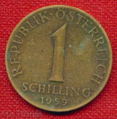 Austria 1959-1 șiling / SCHILLING Austria FLORA / C 907