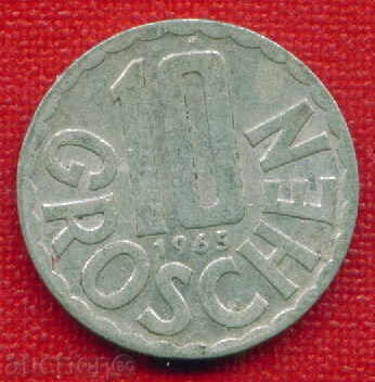 Auction Austria 1965 - 10 Gross / GROSCHEN Austria / C 1071 Auction Austria 1965 - 10 Gross / GROSCHEN Austria / C 1071