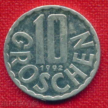Австрия 1992 -  10 гроша / GROSCHEN Austria  / C 1118