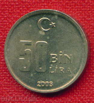 Turkey 2003 - 50,000 pounds / BIN LIRA Turkey / C 438