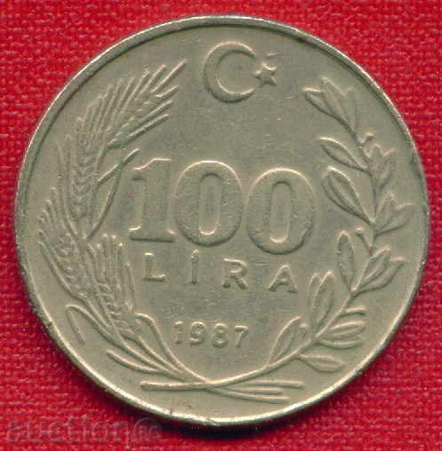 Auction Turkey 1987 - 100 pounds / LIRA Turkey / C 1019 Auction Turkey 1987 - 100 pounds / LIRA Turkey / C 1019