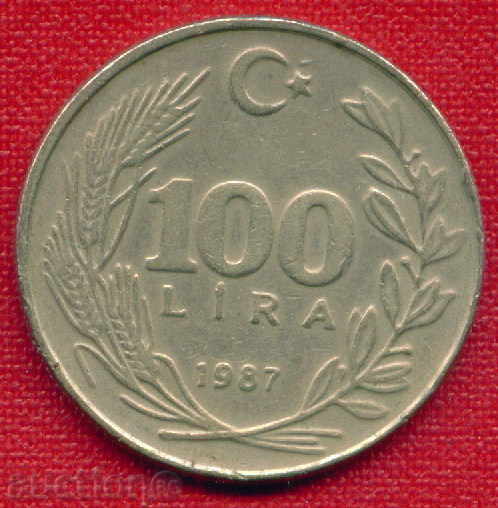 Турция 1987 - 100 лири / LIRA Turkey / C 1019