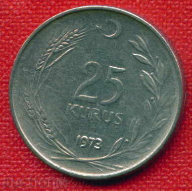 Auction  Turkey 1973 - 25 Currus / KURUS Turkey / C 1013