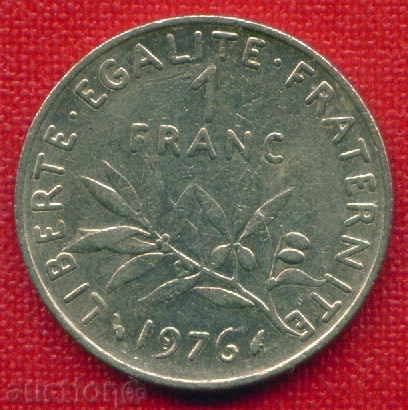 Франция 1976 - 1 франк / FRANC  France FLORA / C 950