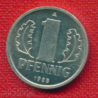 GDR Γερμανία 1983-1 pfennigs (Α) Γερμανία DDR / C 561