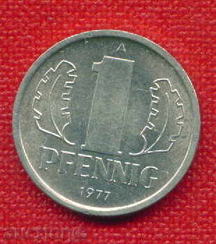 GDR Γερμανία 1977-1 pfennigs (Α) Γερμανία DDR / C 734