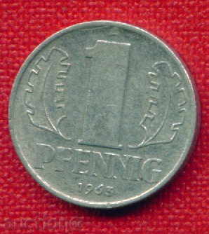 ГДР Германия 1963 - 1 Пфениг ( A ) Germany DDR / C 721