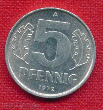 GDR Γερμανία 1972-5 pfennigs (Α) Γερμανία DDR / C 631