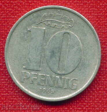 Auction German Democratic Republic 1965 - 10 Pfennig (A) Germany DDR / C 614 Auction German Democratic Republic 1965 - 10 Pfennig (A) Germany DDR / C 614