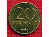 German Democratic Republic 1969 - 20 Pfennig Germany DDR / C 381