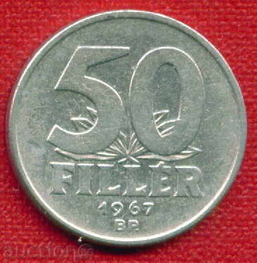 Hungary 1967 - 50 fillets / FILLER Hungary BRIDGE / C 612 with price 1.00 BGN | € 0.51