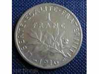 FRANȚA-FRANC-1916g.-argint