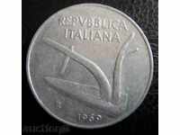 ITALY - 10 pounds - 1969
