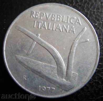 ITALY-10 pounds -1977r