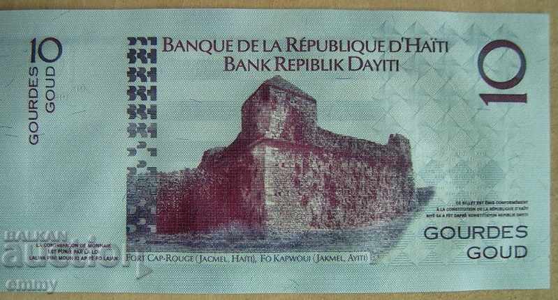 Auction Banknote 10 gourdes, Haiti 2004 Auction Banknote 10 gourdes, Haiti 2004