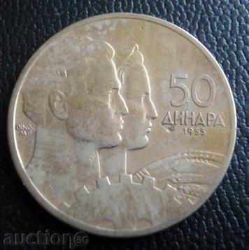 YUGOSLAVIA-50 dinars 1955